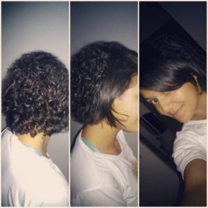 Meu SEMI big chop, no dia 28 de agosto desse ano.