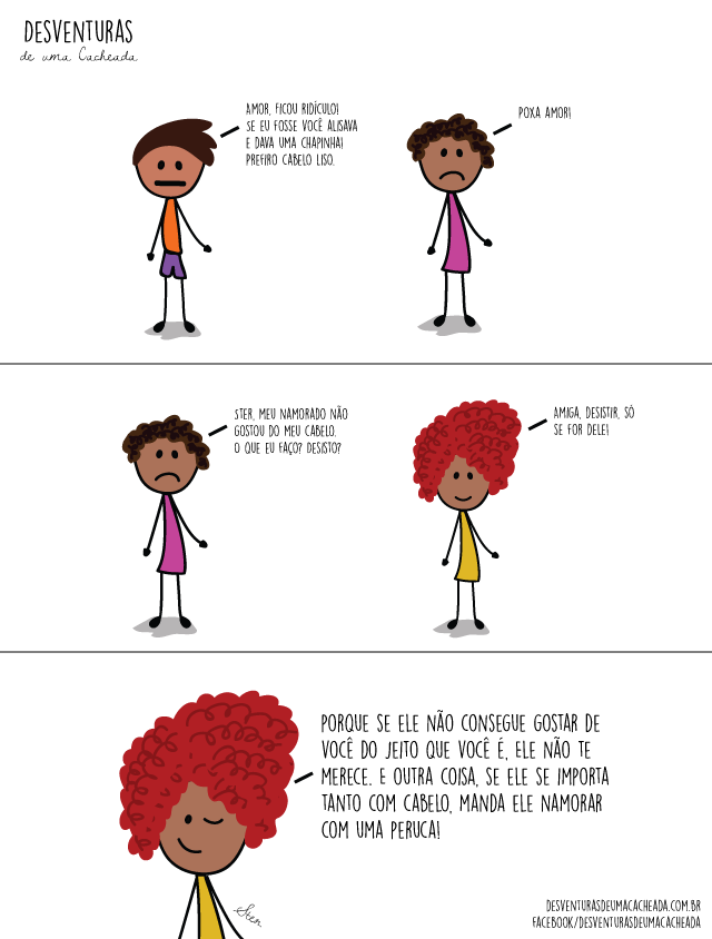 meu namorado não gostou do meu cabelo