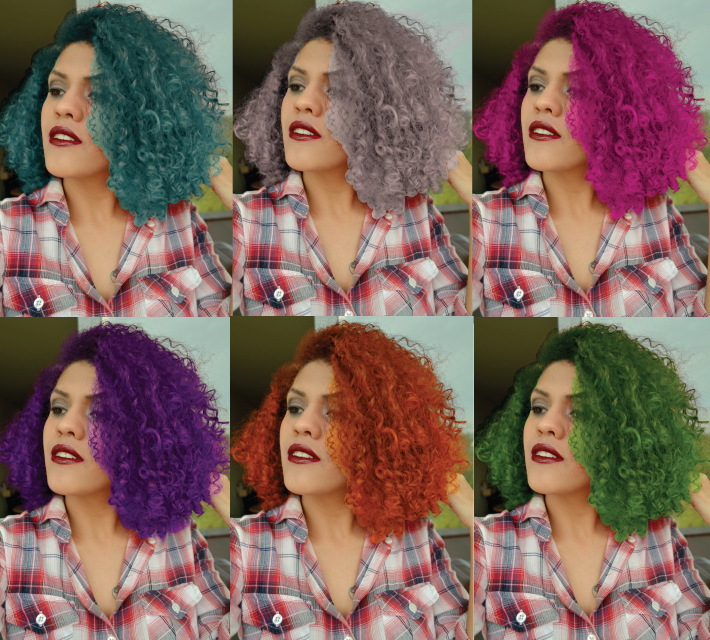 como pintar o cabelo com violeta genciana