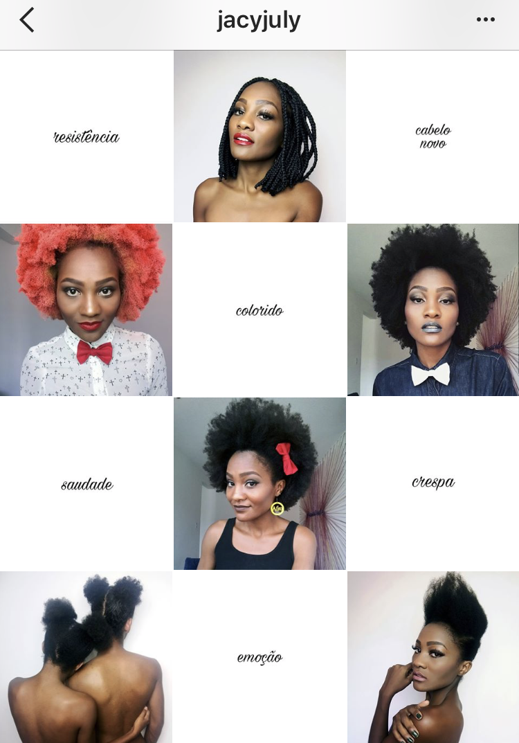 inspirações de crespos e cacheados para seguir no Instagram