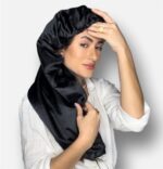 Touca Alongada  Preta Anti- Encolhimento e Frizz | Soulta