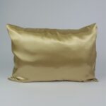 Fronha com ZIPPER Ouro de Cetim Anti Frizz - QUEEN SIZE 55X70