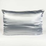 Fronha com ZIPPER Branca de Cetim Anti Frizz - QUEEN SIZE 55X70