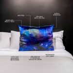 Fronha com ZíPER Galáxia de Cetim Anti Frizz - QUEEN SIZE 55X70 - Imagem 2