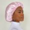 Touca Rosa Bebé - CAMADA DUPLA - Ajustável | Soulta