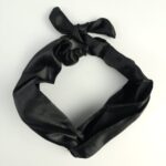 Turbante Preto de Cetim | Soulta