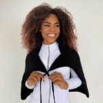 Toalha inteligente - 2 em 1 - algodão + microfibra - Preta