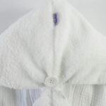 Toalha turbante 2 em 1 - Algodão + Microfibra | Branca - Imagem 10