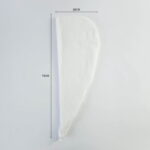 Toalha turbante 2 em 1 - Algodão + Microfibra | Branca - Imagem 14