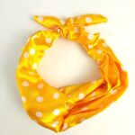 Turbante Poa Amarela de Cetim