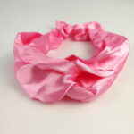 Turbante Rosa Chiclete de Cetim - Imagem 2