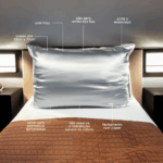 Fronha com ZIPPER Branca de Cetim Anti Frizz - QUEEN SIZE 55X70 - Imagem 2