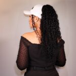 Boné da Soulta: Proteção UV 50+ forro de cetim para Cachos Livres e protegidos - Branco - Imagem 4