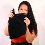 Toalha Gota Fleece + Gaze - Preta - Imagem 4