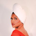 Toalha turbante 2 em 1 - Algodão + Microfibra | Branca - Imagem 6