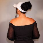 Boné da Soulta: Proteção UV 50+ forro de cetim para Cachos Livres e protegidos - Branco - Imagem 8