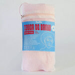 Touca de banho e umectação â€“ Impermeável e com forro de cetim - Rosa Bebe G - Imagem 9