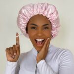 Touca Rosa Bebé - CAMADA DUPLA - Ajustável | Soulta - Imagem 2