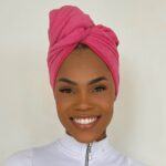 TOALHA INTELIGENTE 55X65 MICROFIBRA E GAZE - PINK - Imagem 4